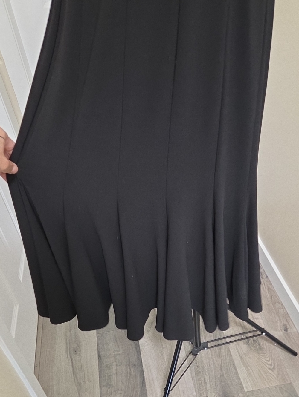 Joseph Ribkoff Black Strappy Cross-Neck Maxi Dress - Picture 6 of 6